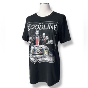 WWE Black Crew Neck The Bloodline “We The One” Shirt